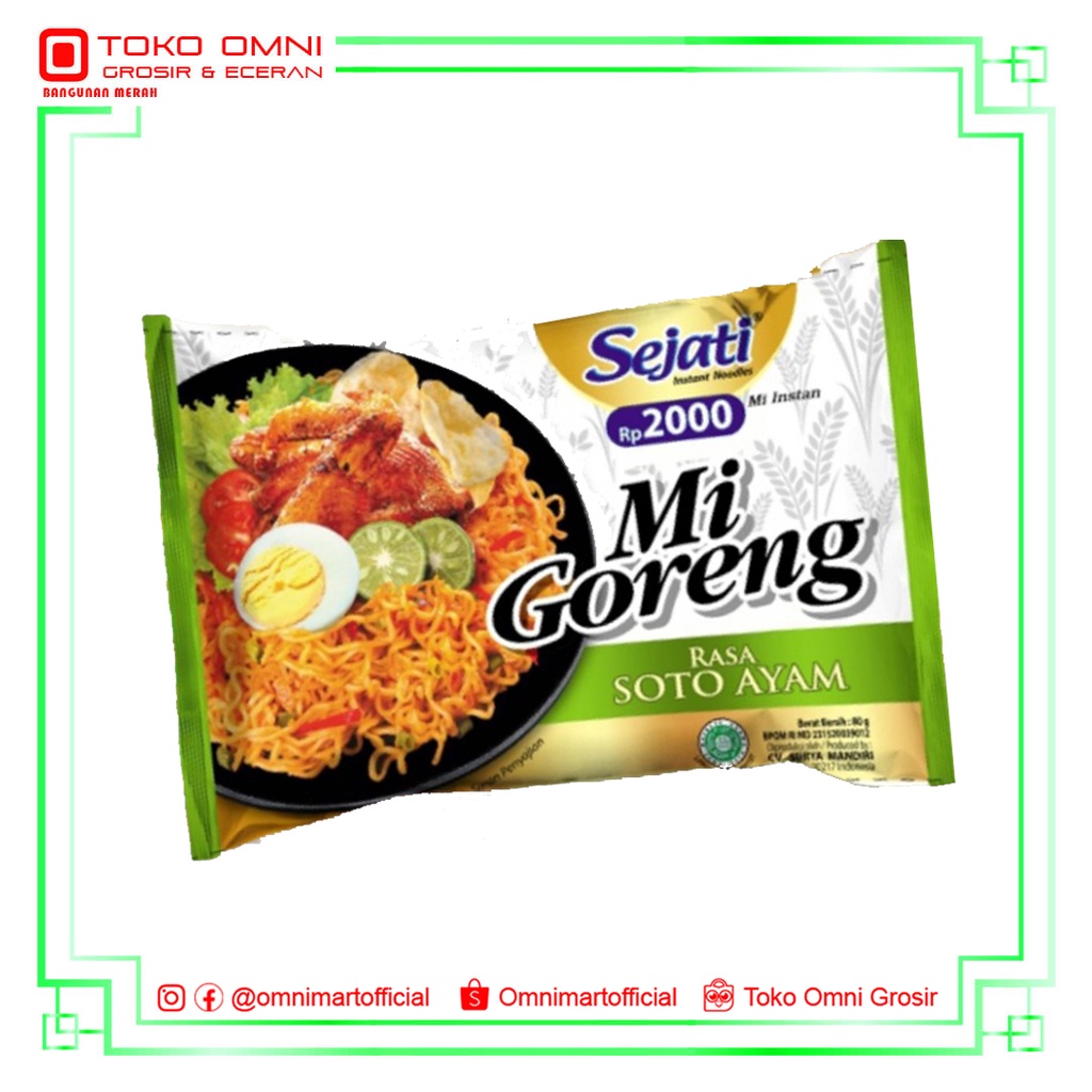 

MIE SEJATI GORENG SOTO AYAM 80g