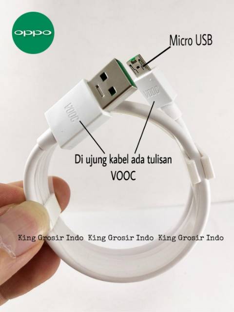 Kabel Data OPPO VOOC Fast Charging Original 100% Micro 7 Pin Usb Cable Data Oppo Vooc