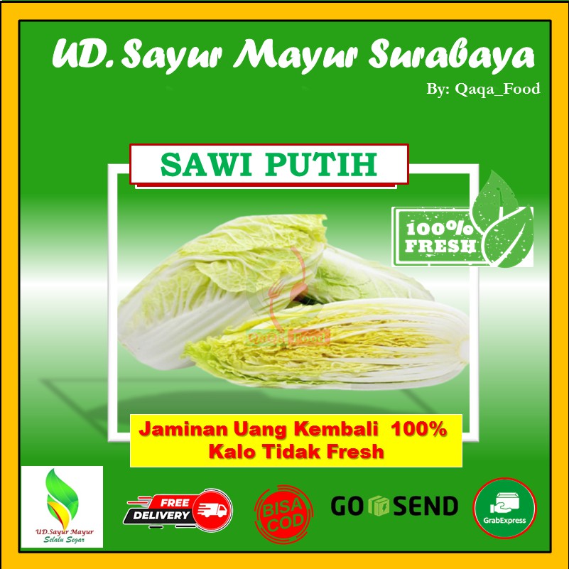 

SAWI PUTIH Segar Fresh sayur sayuran segar fresh murah 500 Gram - UD057