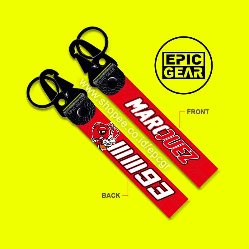HIGH QUALITY GANTUNGAN KUNCI MM93 MARC MARQUEZ KEYCHAIN SEPEDA MOTOR PREMIUM MM 92 TEAM ORANGE REPSO