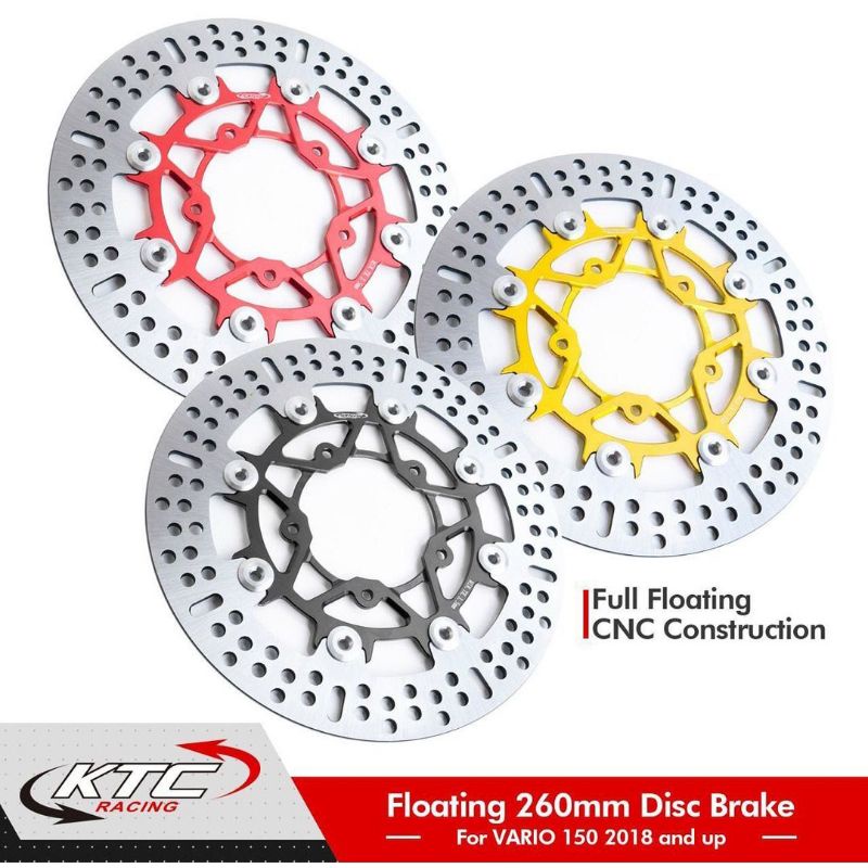 DISC DEPAN KTC RACING ORIGINAL VARIO 150 2018-2021 NEW 260 MM