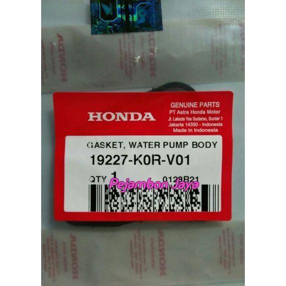 19227K0RV01 GASKET WATER PUMP BODY