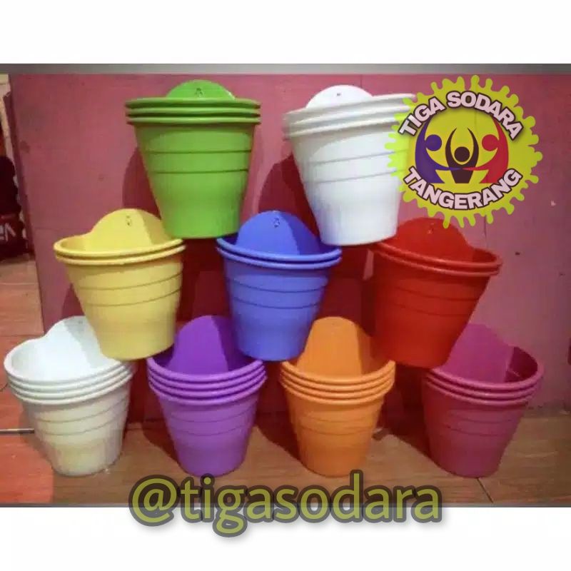 Pot Bunga NKT Dinding/tempel Motif Tawon sangat unik warna warni