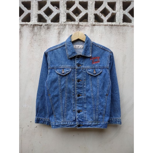 Vintage Looney Tunes Warner Bros Denim Jaket ©1994