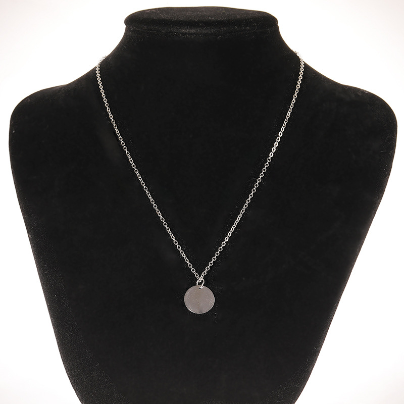 Round Piece Thin Chain Temperament Clavicle Chain