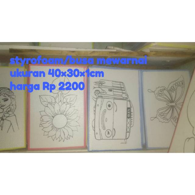 

Busa styrofoam mewarnai cocok buat perkembangan buah hati anda..harga yg kami tawarkan sangat murah