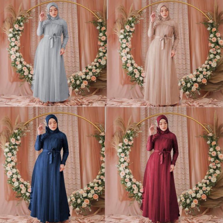 Maxi mikayla/Gamis brukat/gamis terbaru 2021/gamis modern wanita/gamis termurah/baju gamis muslim/dress wanita kekinian//gamis syari terbaru/gamus brukat remaja/gamis dress pesta