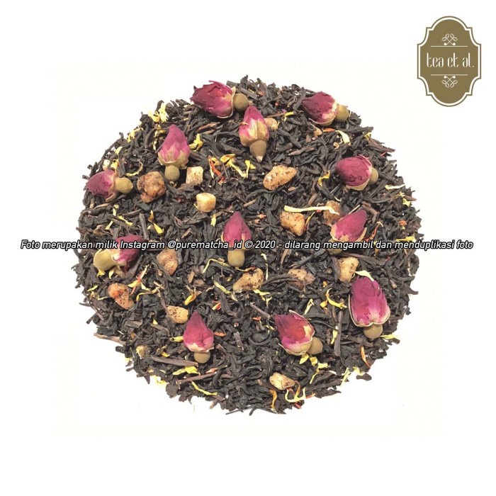 

Teh-Daun- Tea Et Al - Midnight In Paris Black Tea Rose 1Tb Premium Artisan Tea -Daun-Teh 800 Teh-
