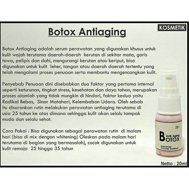 Botox antianging