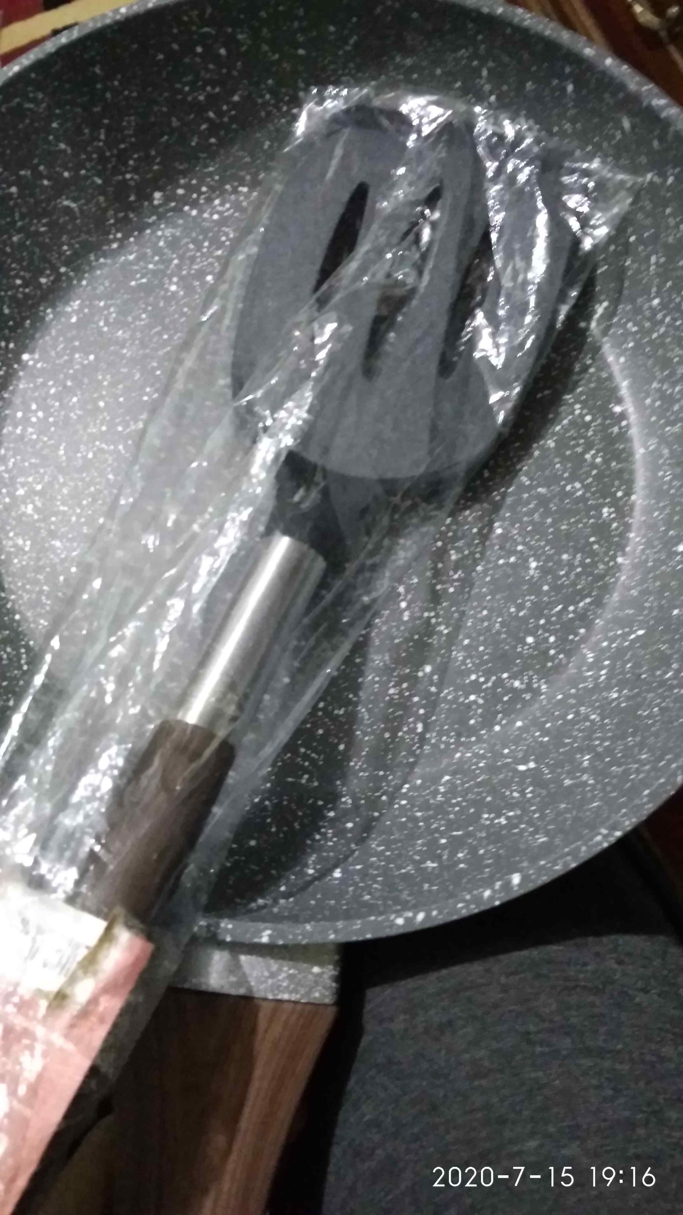 Cypruz Am0995 Am0996 Am0997  Spatula Turner Lubang Gagang Motif Kayu Spatula Sutil Sodet