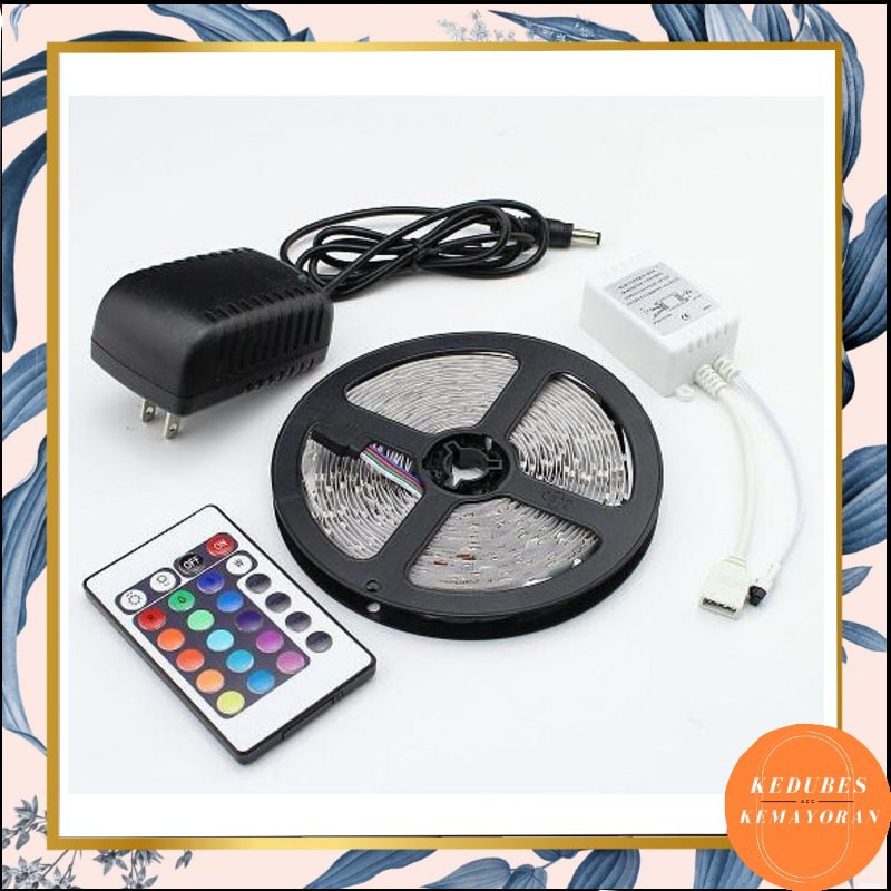 Lampu LED strip lamp RGB LED remote lampu Hias 3258 rgb / lampu strip 5050 RGB [kk]