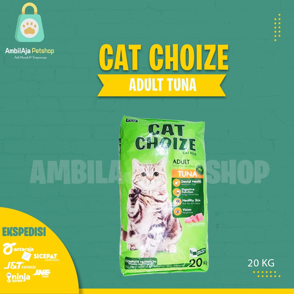 Makanan Kucing kering murah Cat Choize 20kg All Varian ( Grab Gosend )