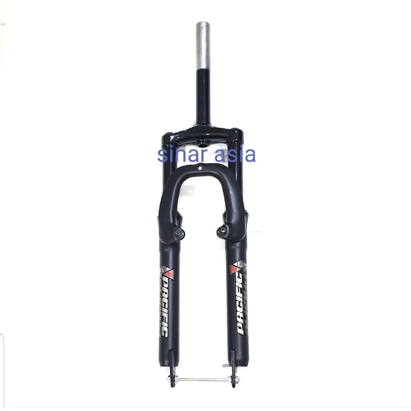 Fork sepeda MTB 27.5 merk Pacific atau Evo  ( 28.6mm, T120) - vbrake+ disc brake