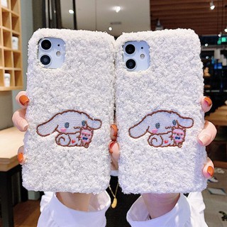 Case Hp  Dengan Hiasan Sulam Plush Cinnamon Anti  Jatuh  