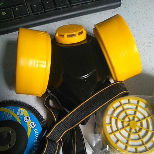 Masker Respirator Chemical Double + Filter Carbon