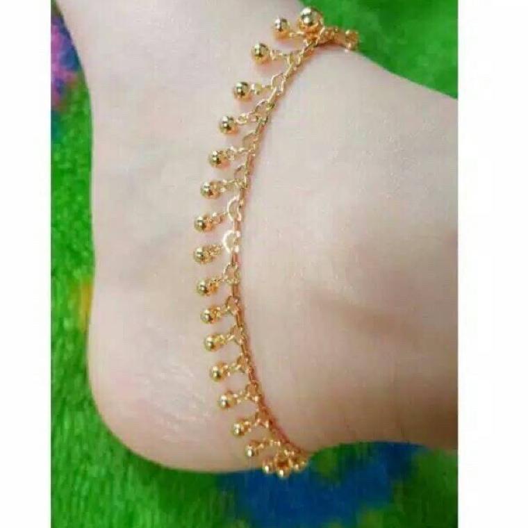 Gelang kaki india Bola emasXuping "WDS.21Jl22ᵀ"