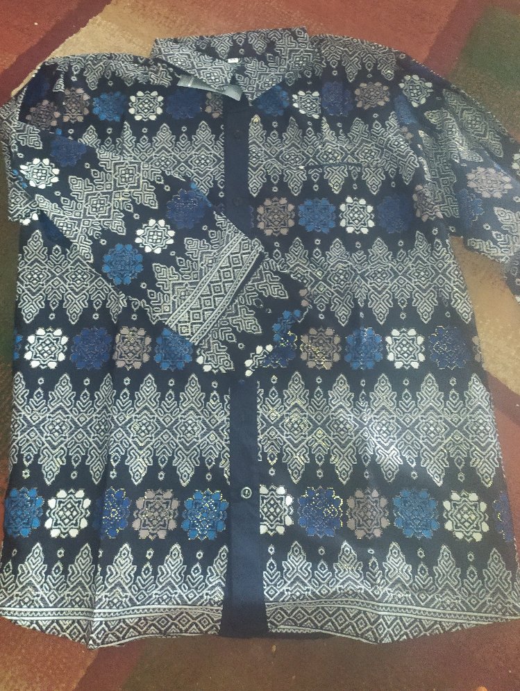 Kemeja Batik Prada Dewasa Lengan Panjang Jumbo