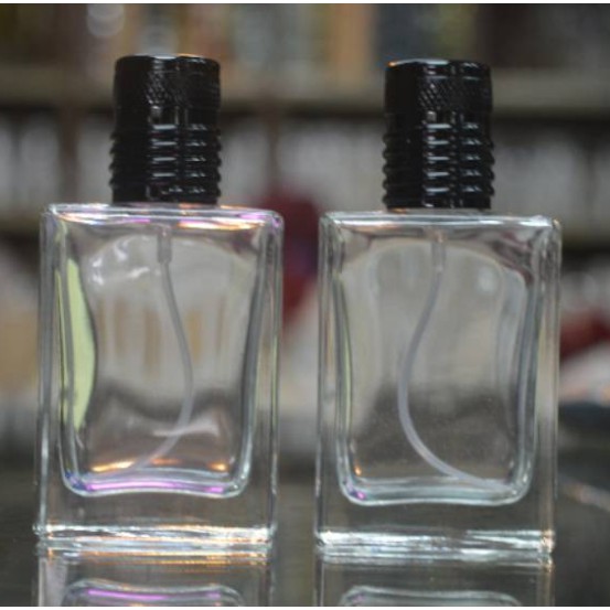 Botol parfum semprot / spray kotak kaca 30ml Lisahwangi88