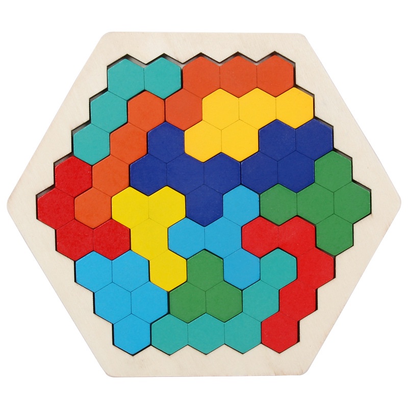 puzzle kayu warna-warni / wooden puzzle colorful edukasi anak