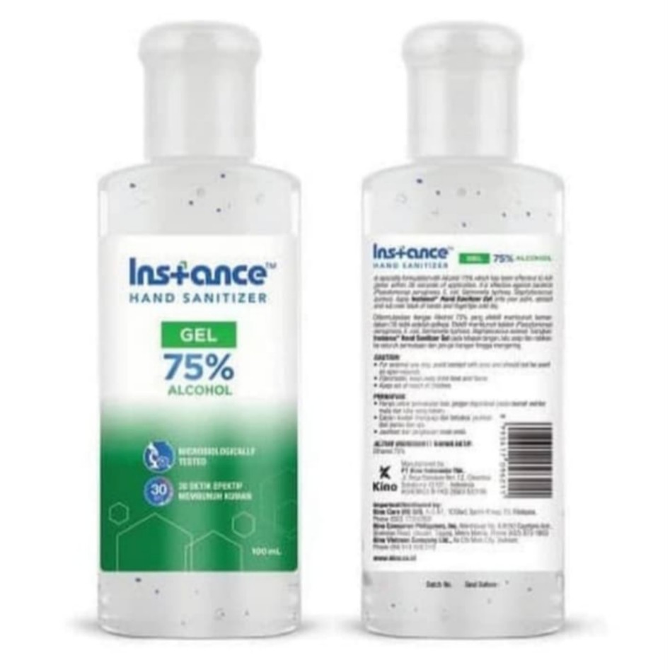 TERMURAH !!! INSTANCE HAND SANITIZER GEL FLIPTOP 100 ML ISI 3 PCS