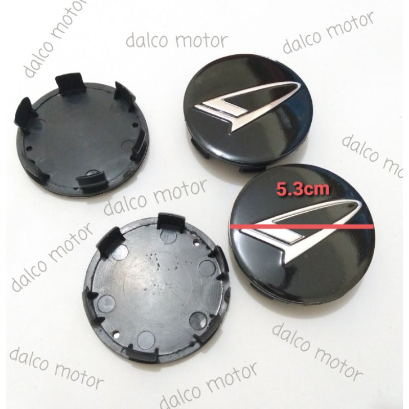 New tutup velg daihatsu ayla sigra crhome dameter 5.3cm Original