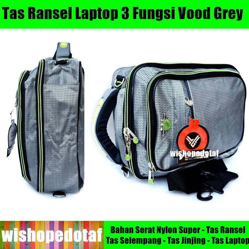Tas pria Ransel 4in1 Vood greylis