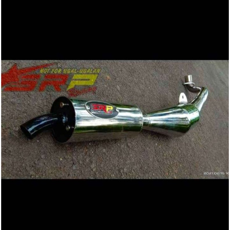 Knalpot Racing Fiz R SRP Original Purbalingga Model Standar Full Crom