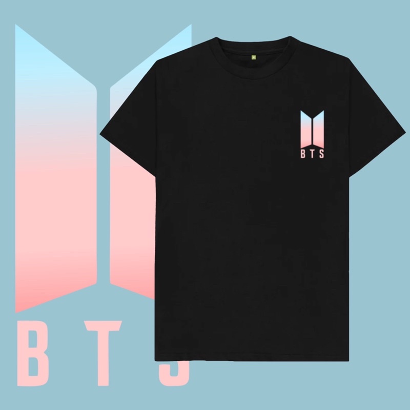 kaos baju logo bts / bts logo