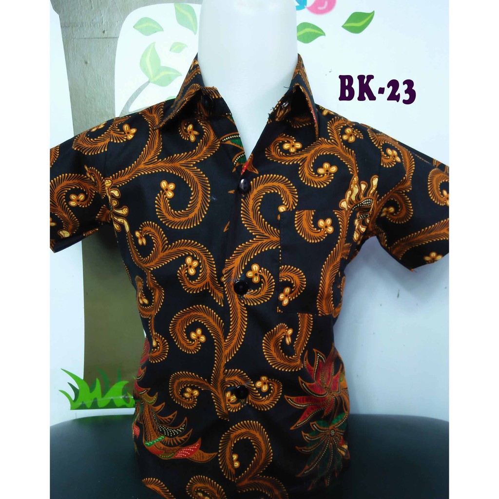  Baju  Batik  Anak  Laki  kode BK 23 Usia  0 14 tahun  Shopee 
