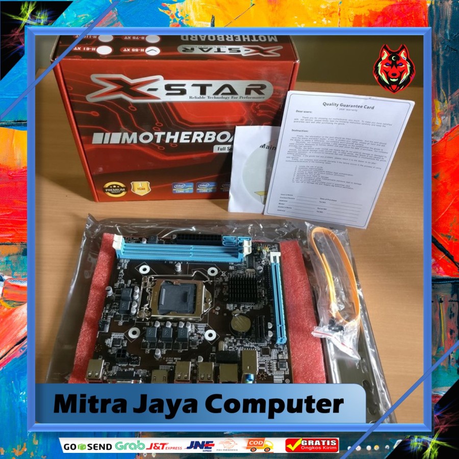 Motherboard H55 Xstar Socket 1156 Stok Ready