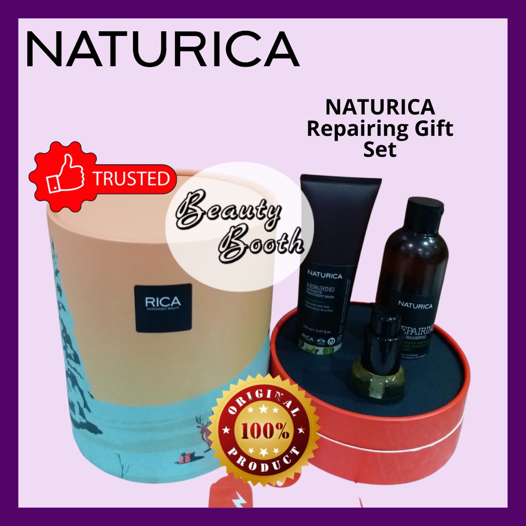 NATURICA Repairing Giftset | Gift Set Rambut Rusak Parah patah-patah bercabang