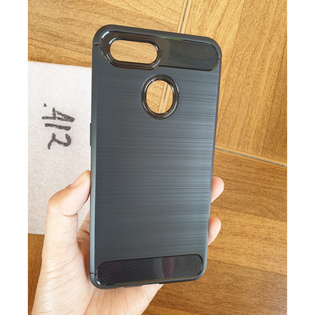 Softcase / Silikon / Ipaky Carbon OPPO A12