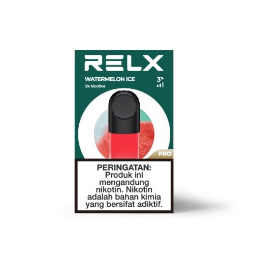 RELX Vape Pod Pro Ceramic Watermelon Ice (Semangka/ Fresh Red)) isi 1 Pod Vape Pod-1-1