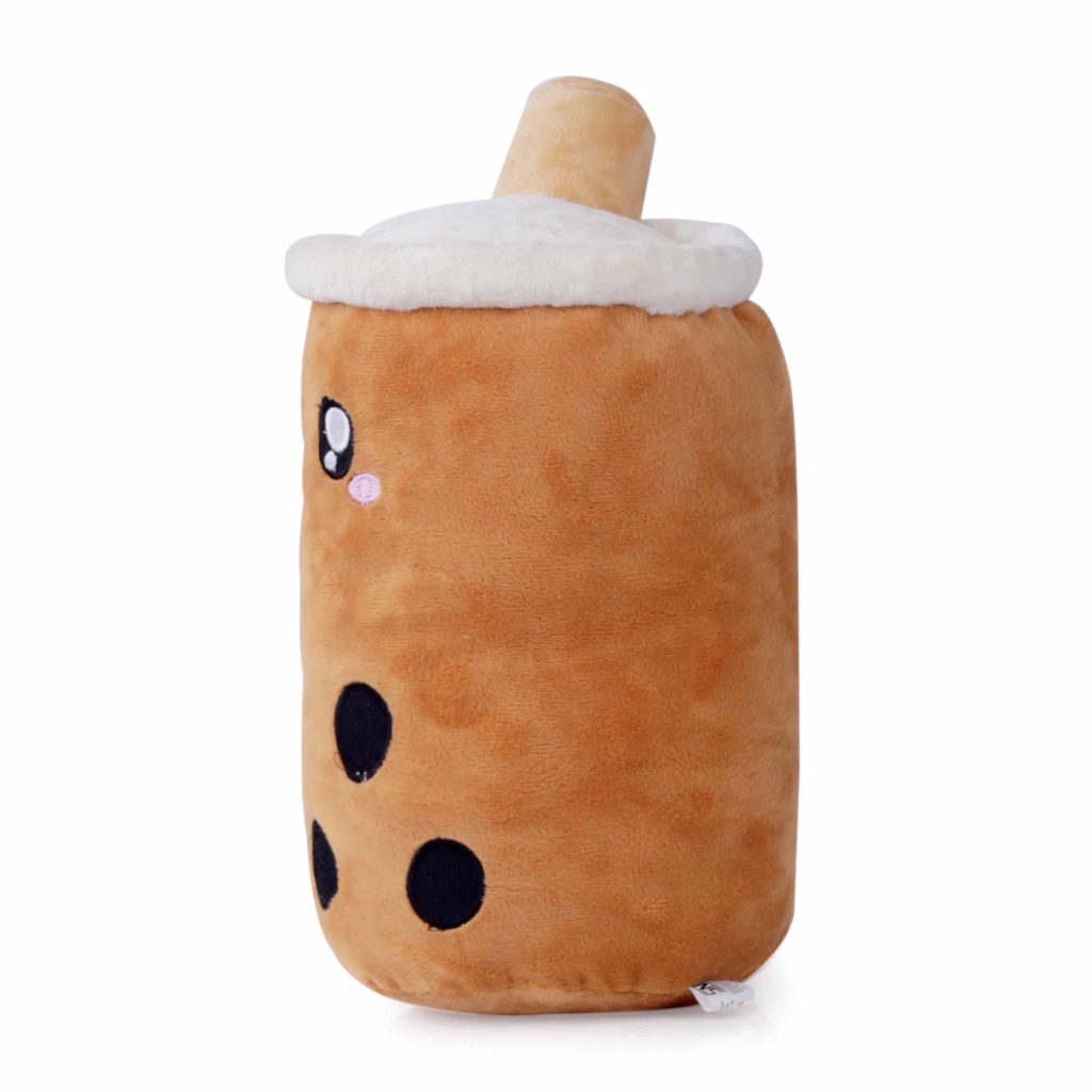 Boneka Boba 30cm Bahan Velboa Isi Dacron Silicon Warna Coklat