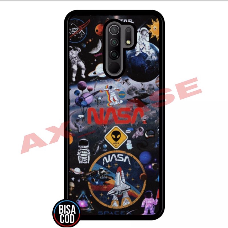 Ax Case custom Xiaomi Redmi Note 8, Redmi note 8 pro, Redmi 9 Fashion AesThetic Nasa Space Astronot 