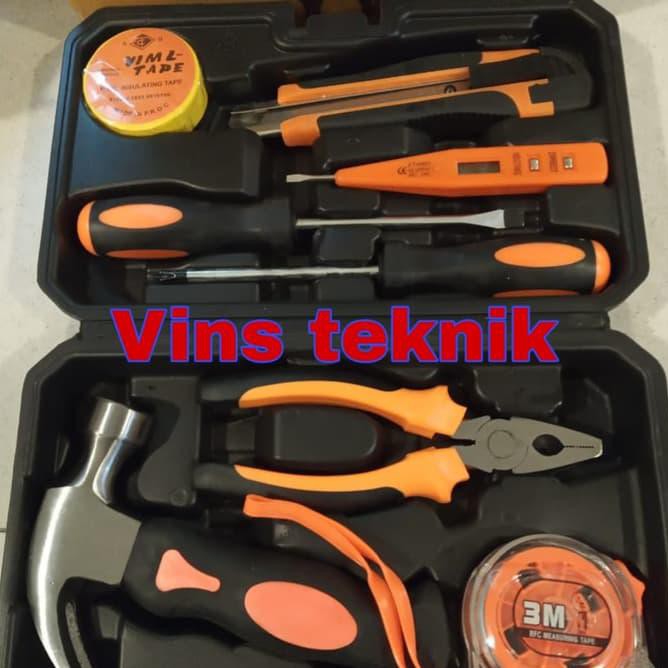 tool set tool kit alat pertukangan set tool box