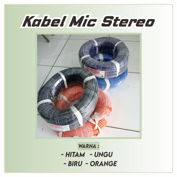 Kabel Mic Stereo SINAR Cable Microphone Stereo per meter Original bukan CANARE Mono