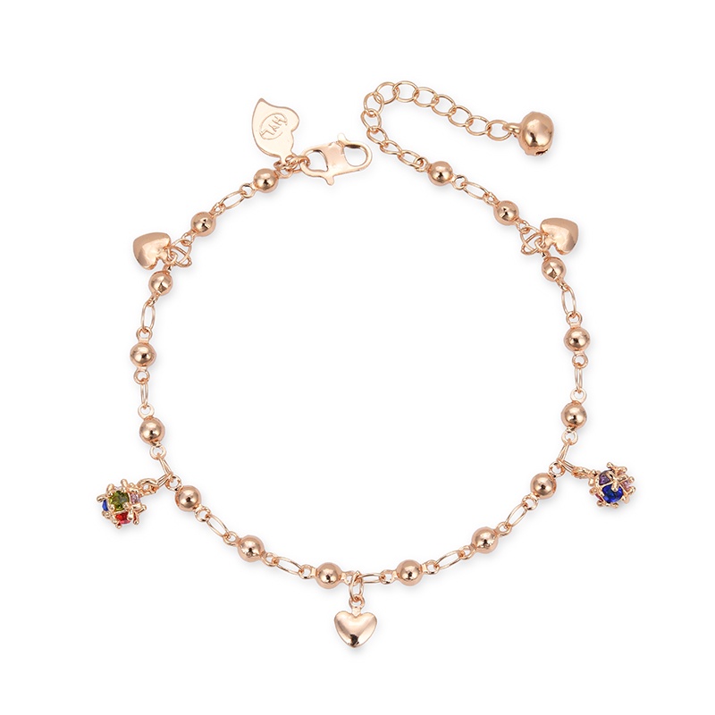 Gelang Titanium Anak Wanita Anti Karat Silver Emas Muda Bayi Couple Asli Rantai Selamanya Korea Mura Magnet Sahabat  61