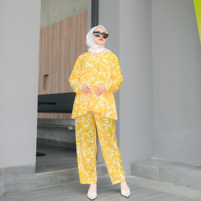 BAJU TIDUR PAJAMAS RAYON VISCOSE KEMEJA KATUN RAYON WANITA KEKINIAN FREE MASKER-MUSTRAD