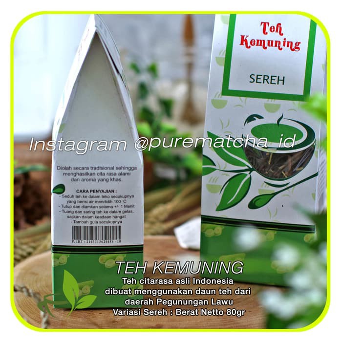 

Teh Kemuning SEREH Asli Indonesia Authentic Indonesian Lemon Grass Tea - tth1383