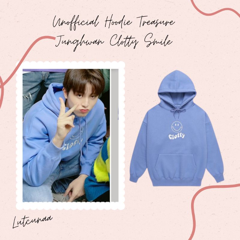 Pre-order Unofficial Hoodie Treasure Junghwan Clotty Smile
