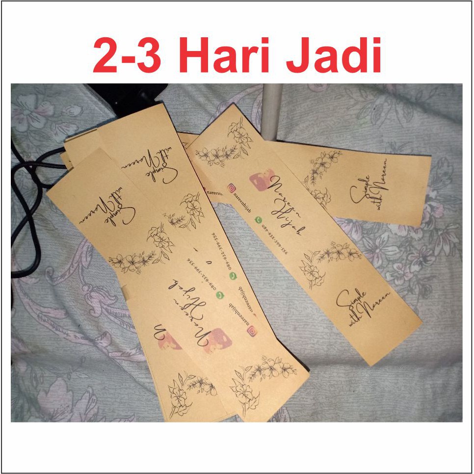

[Min 50] Custom Roll hijab | Roll packing | Souvenir weeding 5x20 cm