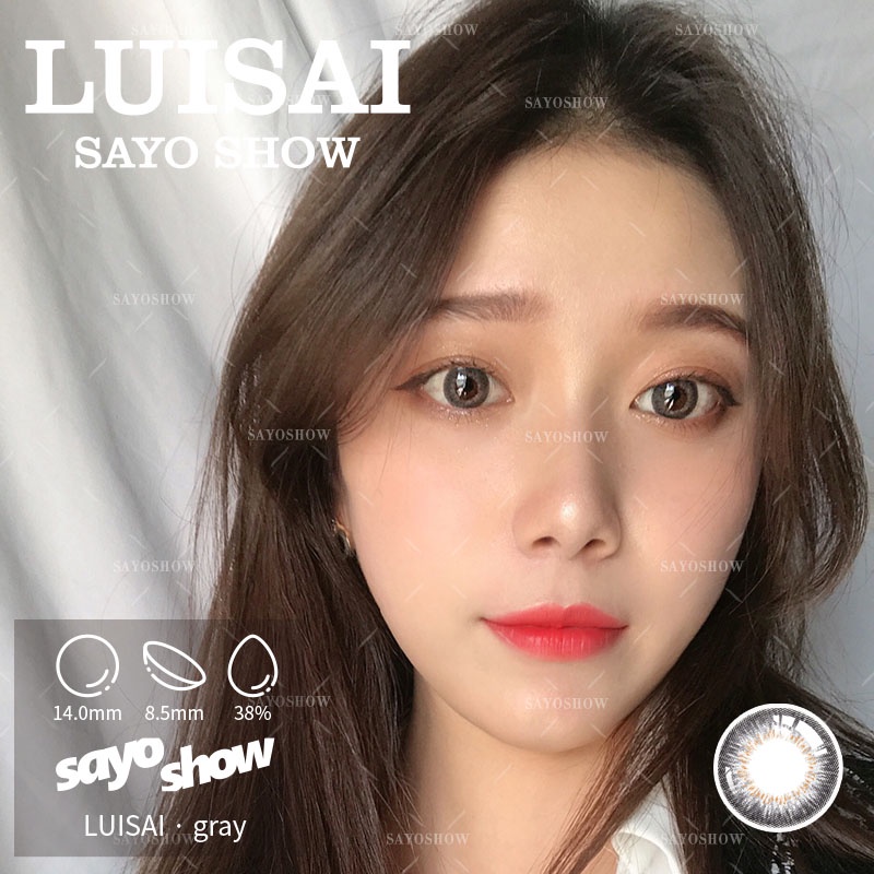 SAYOSHOW 1 PCS/SEBELAH MATA ( HANYA 1 PCS ) - Softlens LUISAI Normal, Minus 1.00 S/D 8.00 (14 mm)