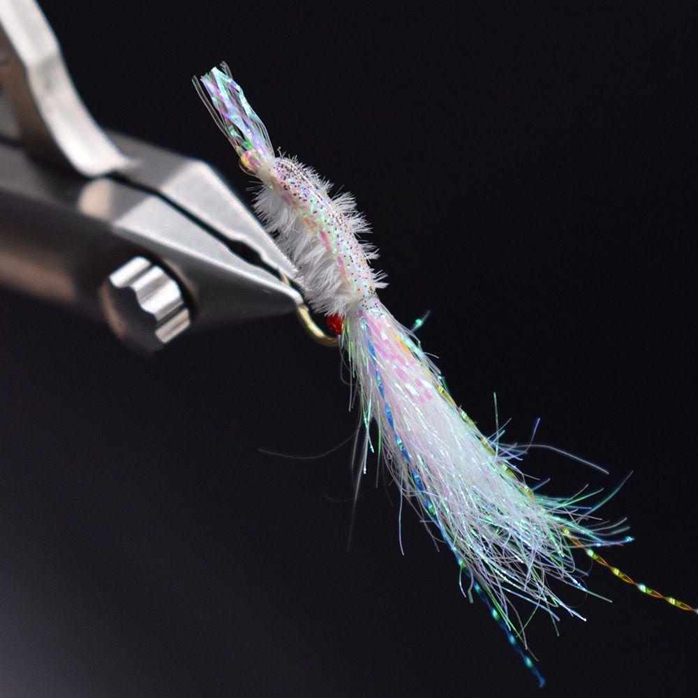 Preva 4pcs Kait Udang DIY Alat Pancing Luminous Winter Fishing Flies Lures