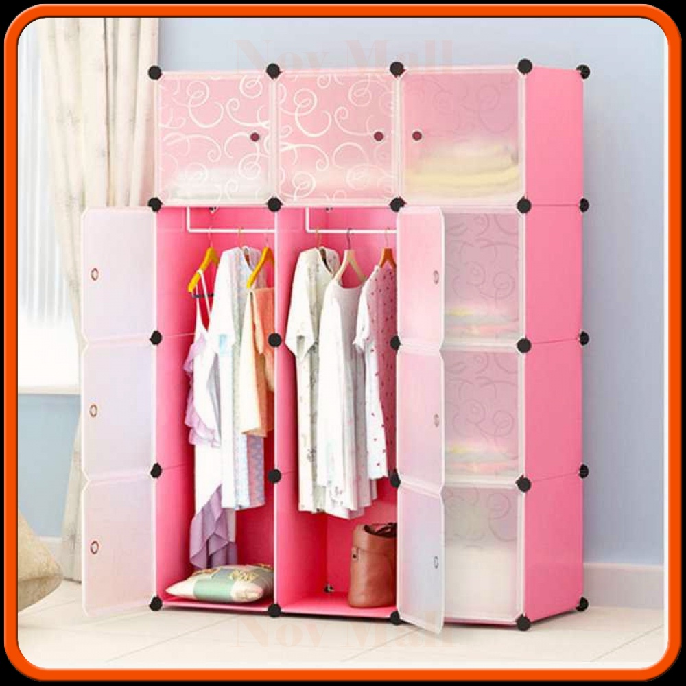 Magic Wardrobe Lemari Baju Plastik DIY 12 Pintu