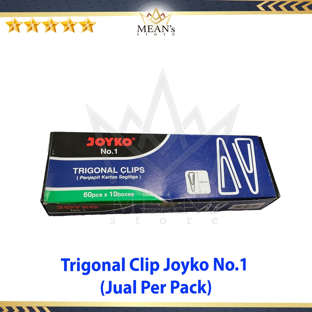 

Trigonal Clips No.1 Joyko / Clip Segitiga No .1 Joyko / Besi Segitiga