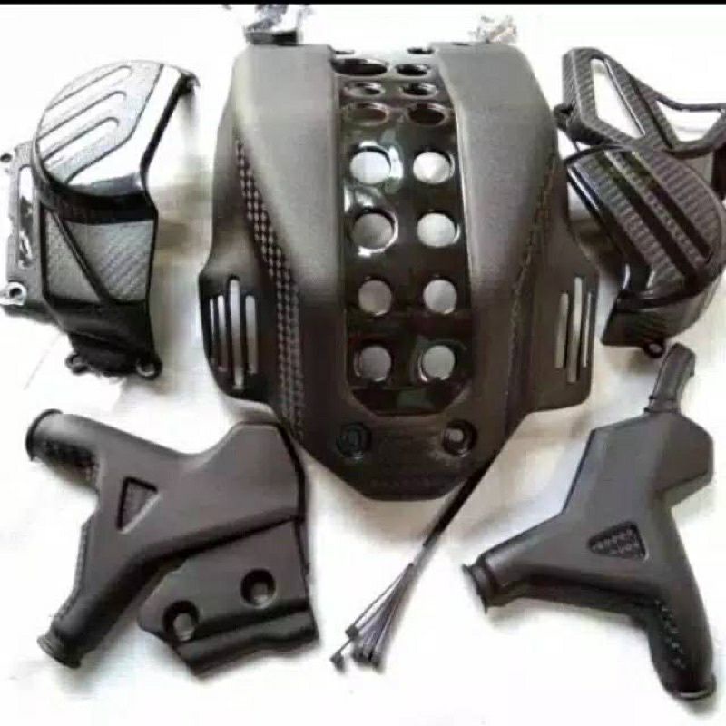 Cover mesin/tutup mesin set CRF 150 + cover samping + rangka  Cover mesin CRF 150