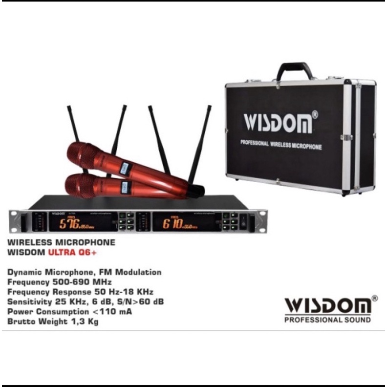 Mic microphone wireless Wisdom Ultra Q6+