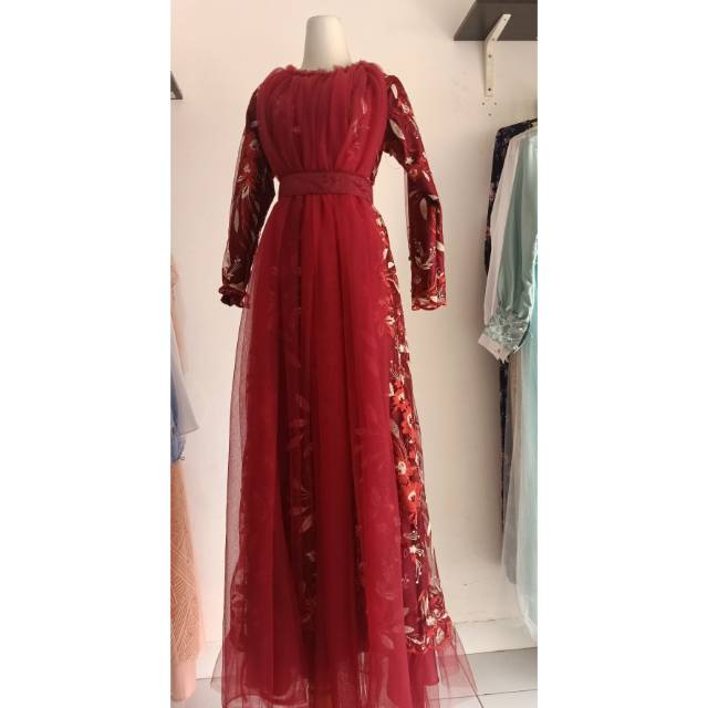 Dealova Indonesia - Zazzu Dress In Maroon