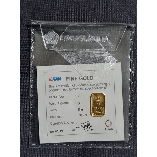 Logam Mulia Antam 3 Gram